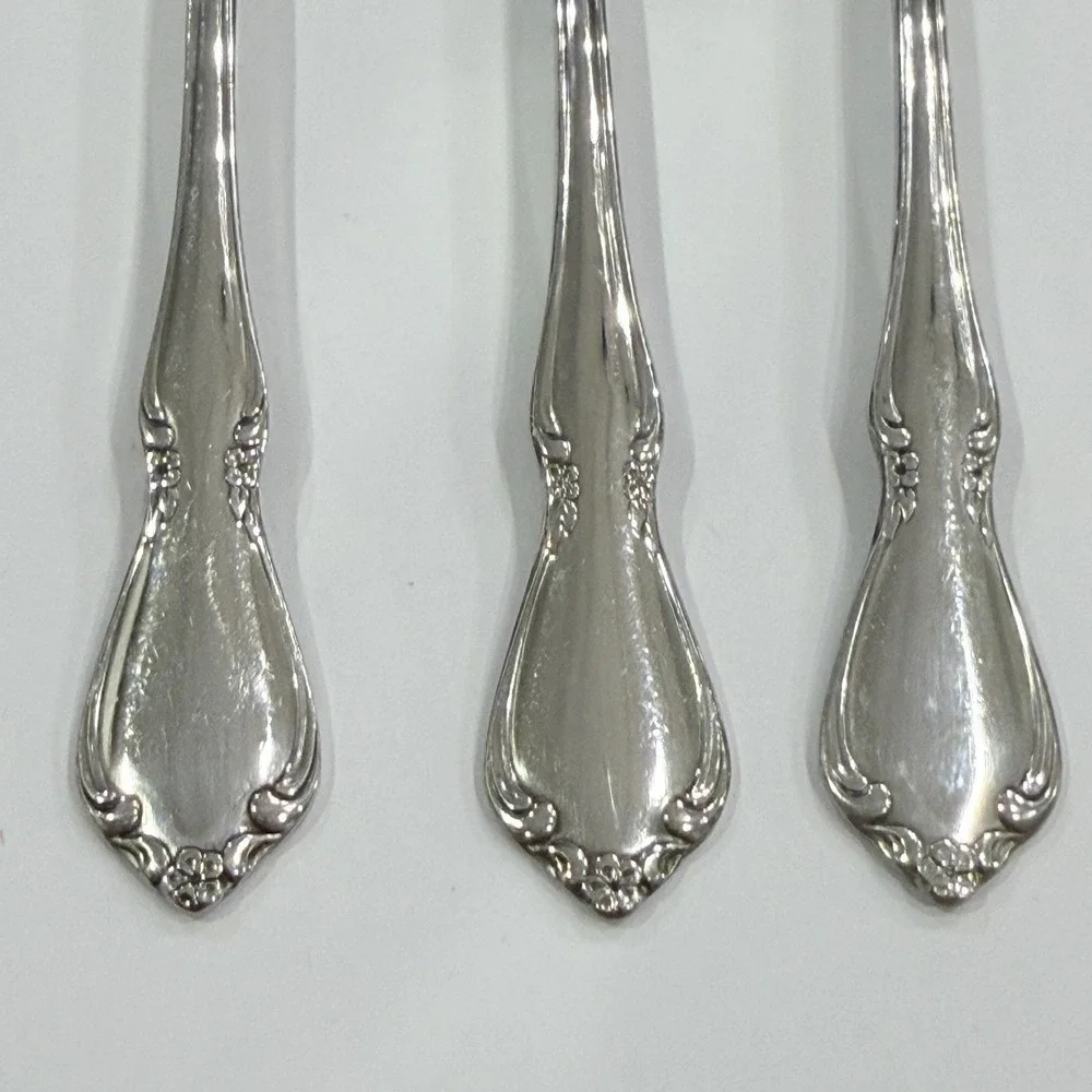Oneidacraft Deluxe Chateau Teaspoons Set of 7 Stainless Steel 6 1/8